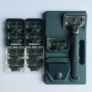 Harrys Mens Razor with 10 Razor Blades (Blue)